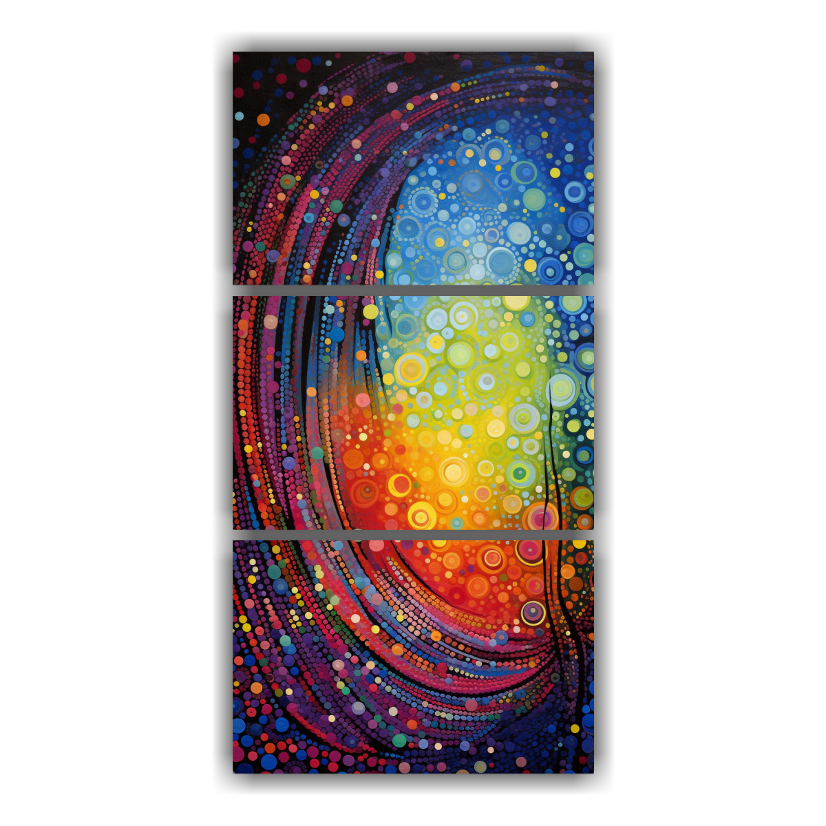 pinturas-decorativas-de-lienzo-fusionando-expresividad-abstracta-y-puntillismo-vibrante