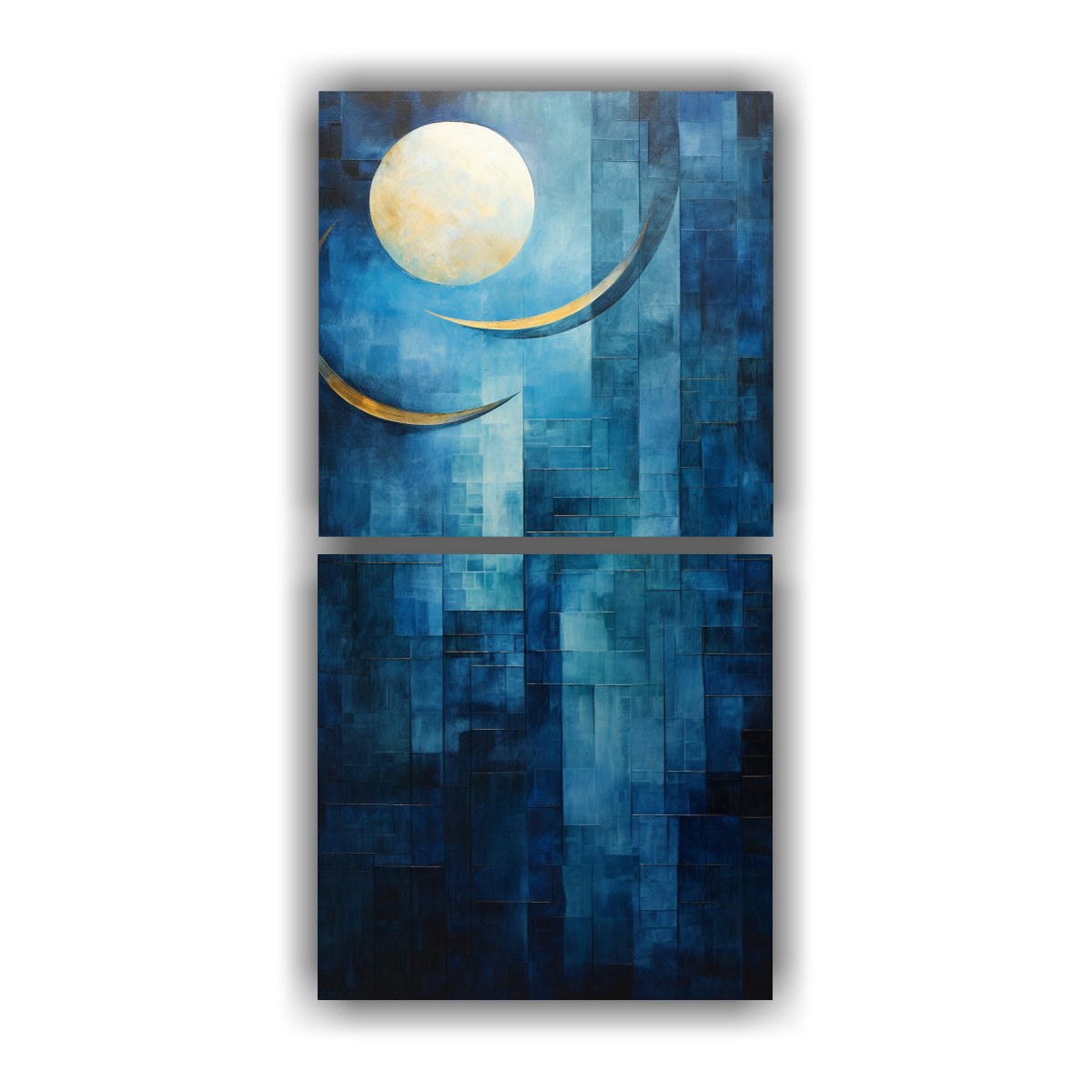 pinturas-decorativas-de-lienzo-inspiradas-en-la-poca-abstracta-que-interpretan-la-serenidad-de-la-luna-