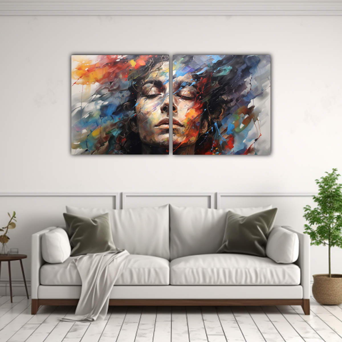 pinturas-decorativas-de-lujosos-contornos-faciales-y-salpicaduras-plateadas-y-arco-ris-para-decorar-lienzo-de-conjunto-2-1