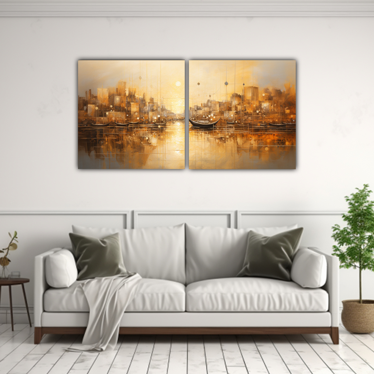 pinturas-decorativas-de-representaci-n-abstracta-de-un-puerto-bullicioso-al-atardecer-1-1