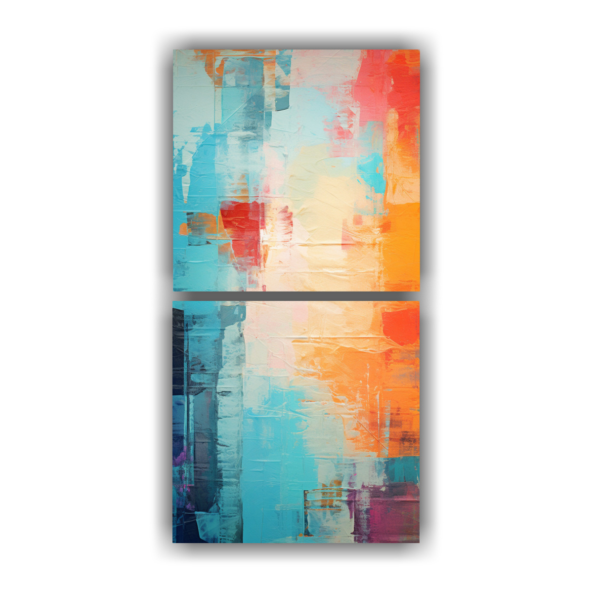 pinturas-decorativas-de-sala-con-textura-y-movimiento-de-dos-cuadros-en-ca-tico-multicolor