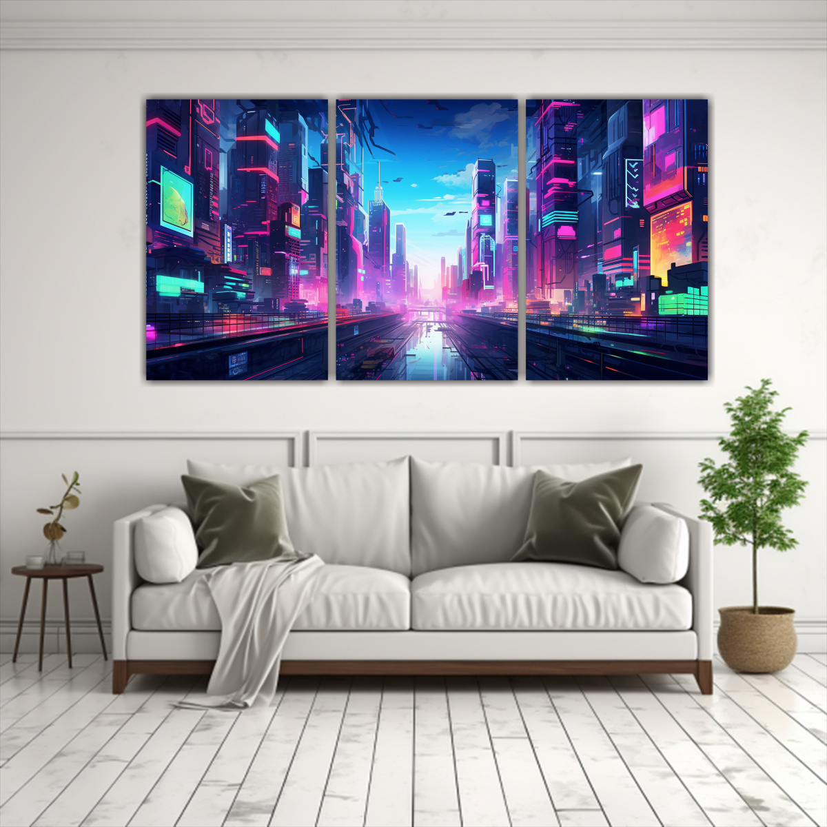 pinturas-decorativas-de-una-ciudad-ciberpunk-abstracta-y-luminosa-1