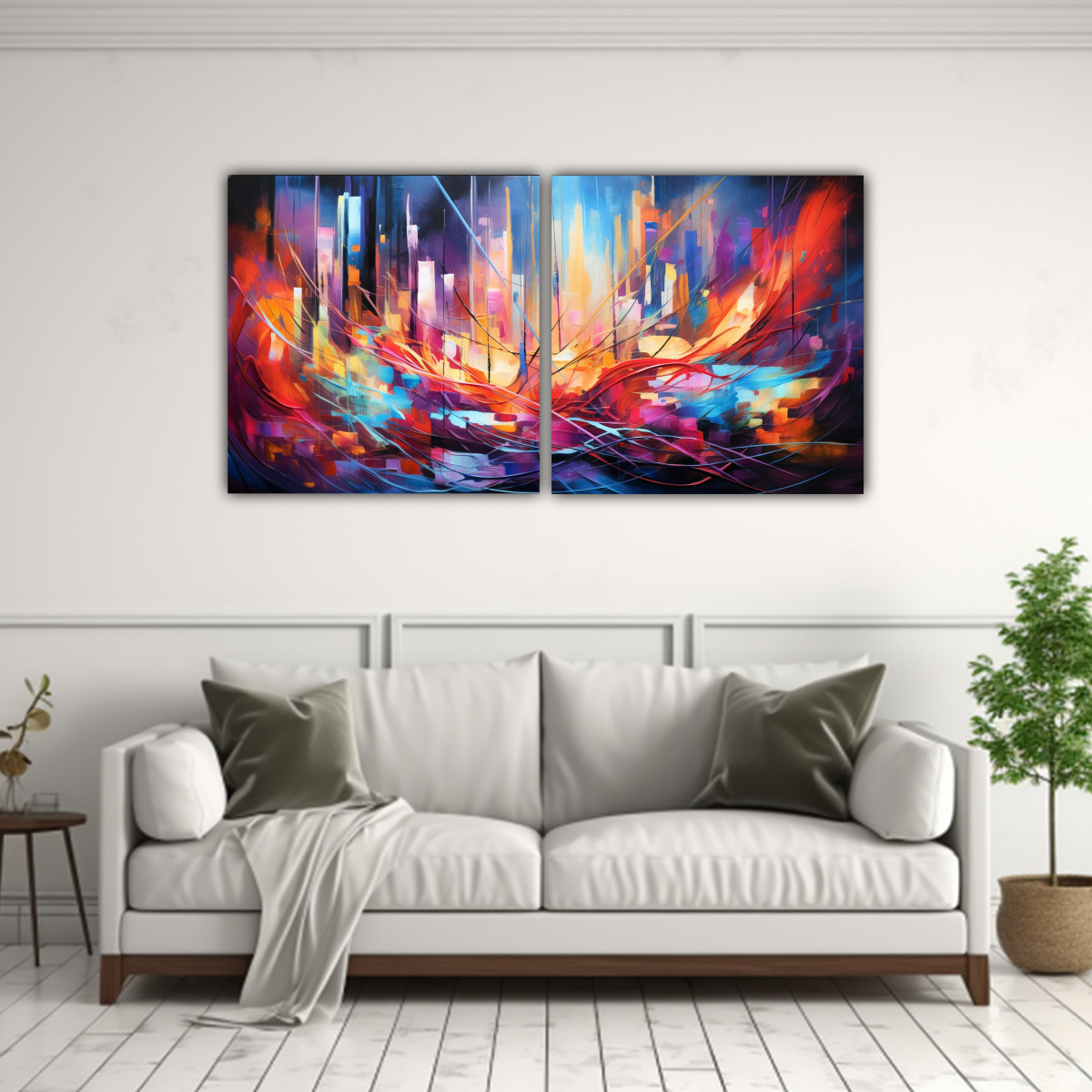 pinturas-decorativas-dos-lienzos-cuadro-adorno-danza-abstracta-en-rgica-de-luces-urbanas-de-noche-1