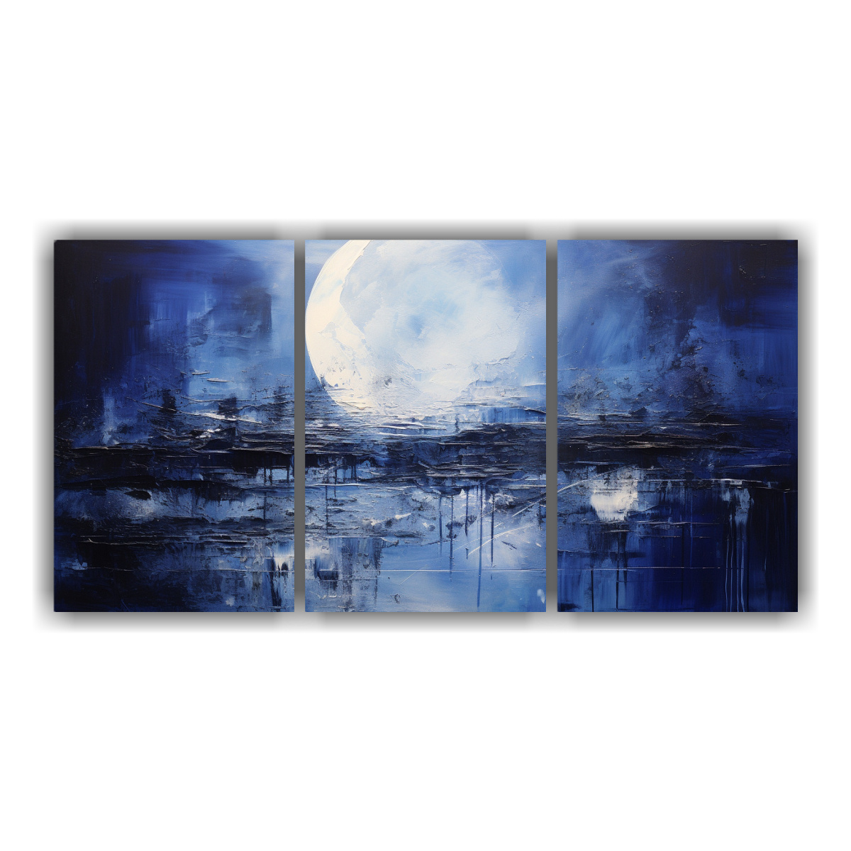 pinturas-decorativas-en-bastidor-interpretaci-n-abstracta-de-la-serenidad-de-la-luna-en-tres-lienzos
