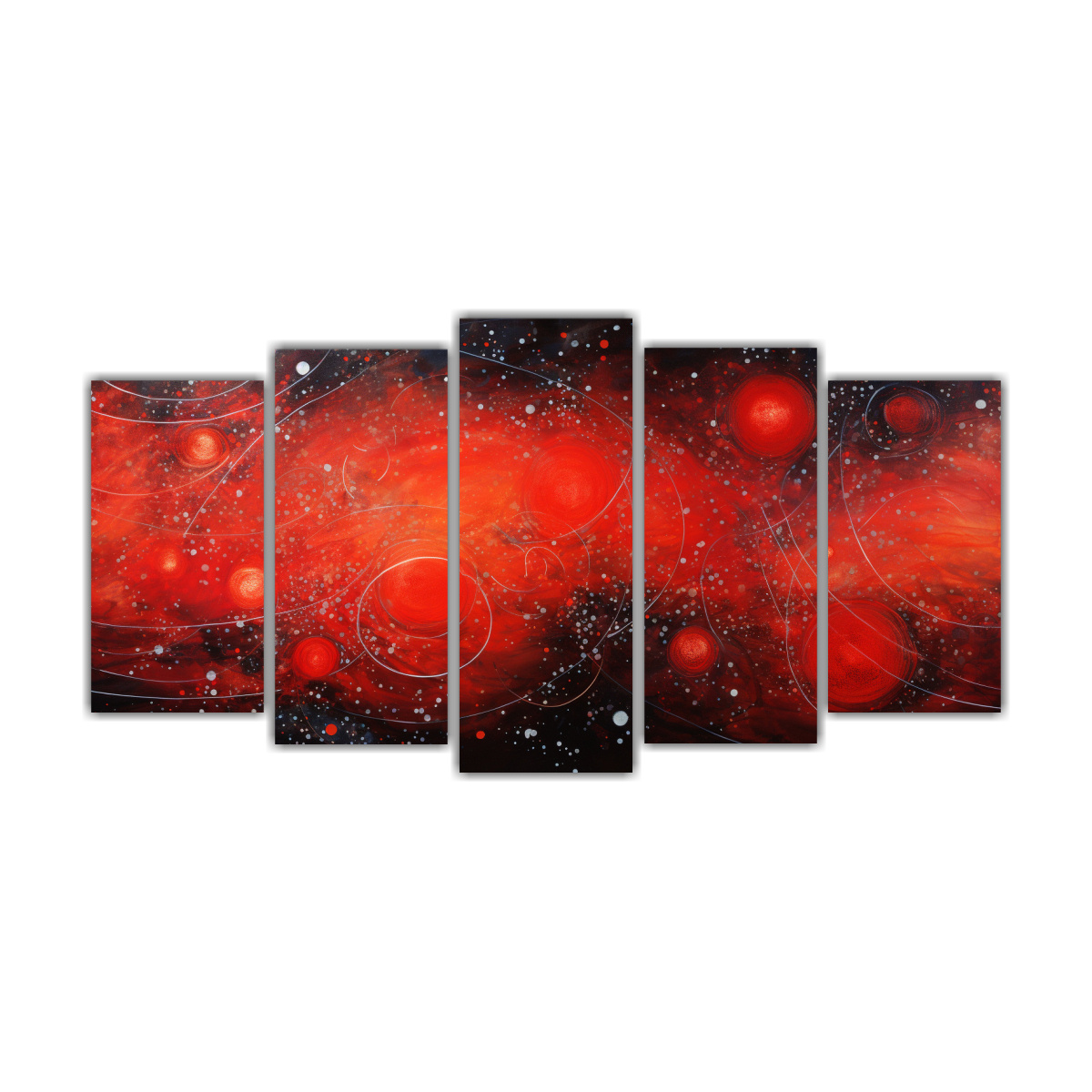 pinturas-decorativas-en-estilo-innovador-conjunto-de-5-cuadros-en-lienzo-luminoso-inspirados-en-el-puntillismo-l-quido