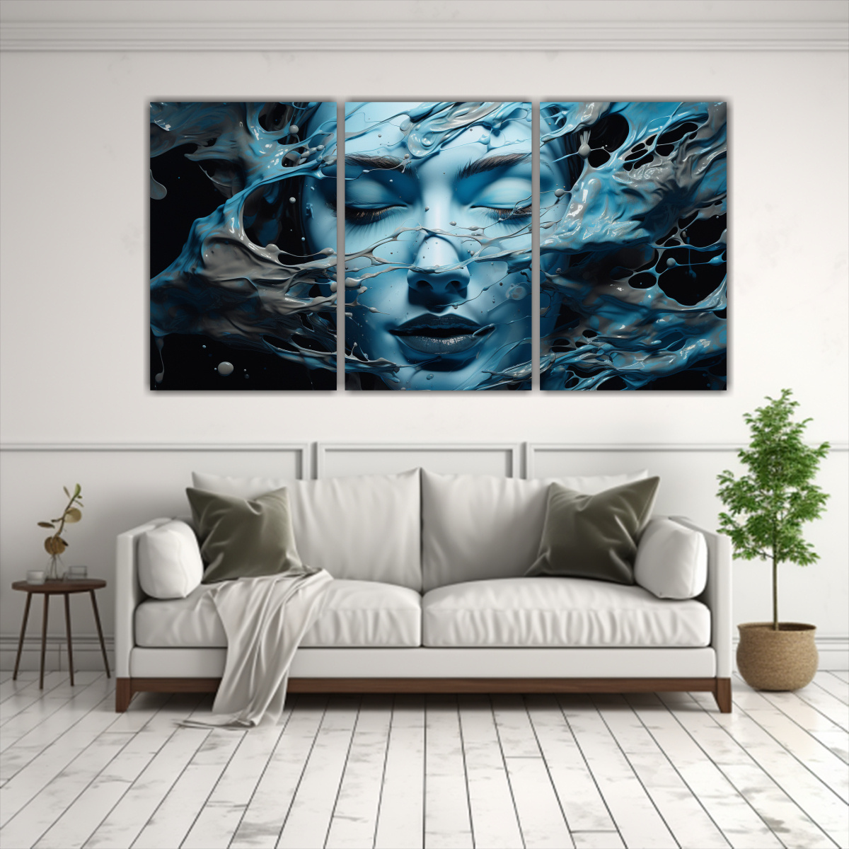 pinturas-decorativas-estilo-digital-movimiento-intenso-plateado-y-azul-1