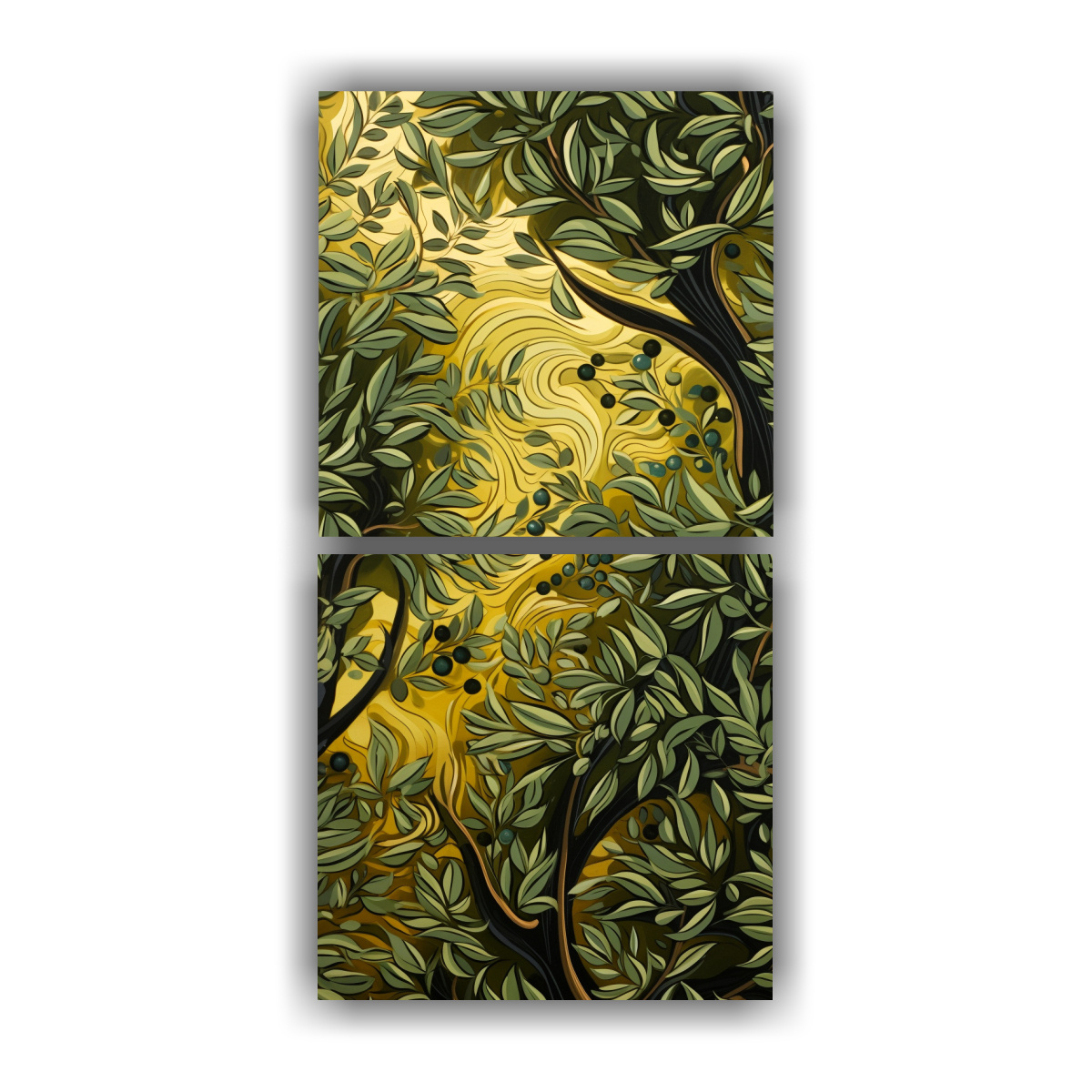 pinturas-decorativas-estilo-entrelazando-patrones-de-oliva-y-oro-evocadores-