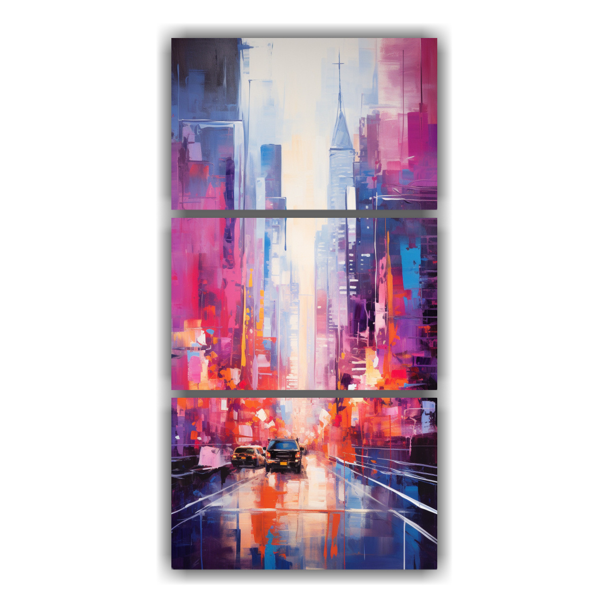 pinturas-decorativas-estilo-galer-a-de-tres-artes-de-pared-abstracto-de-la-ciudad-de-nueva-york-con-vibrantes-paisajes-florales