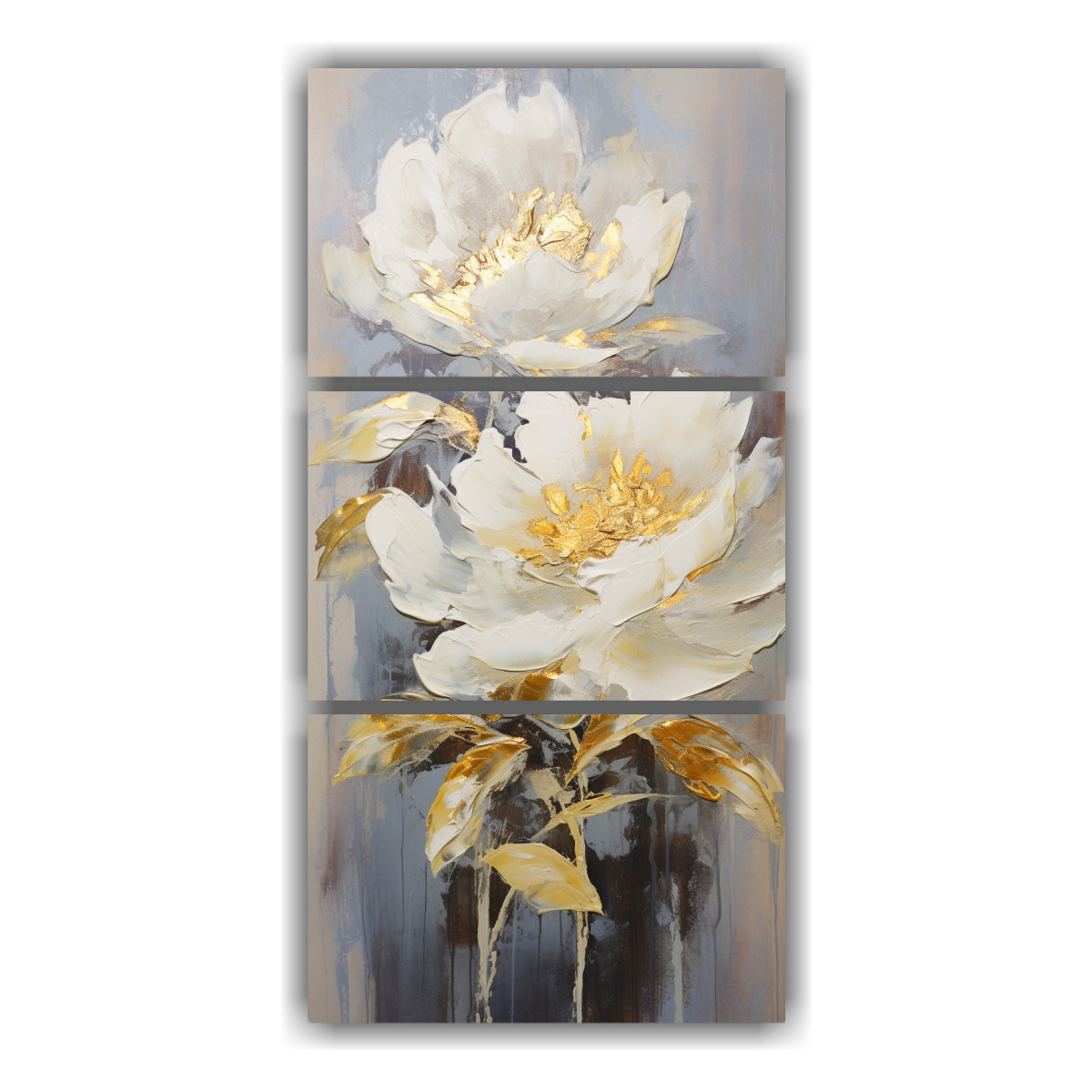 pinturas-decorativas-estilo-galer-a-en-relieve-de-peon-as-doradas-en-lienzo-tres-composiciones