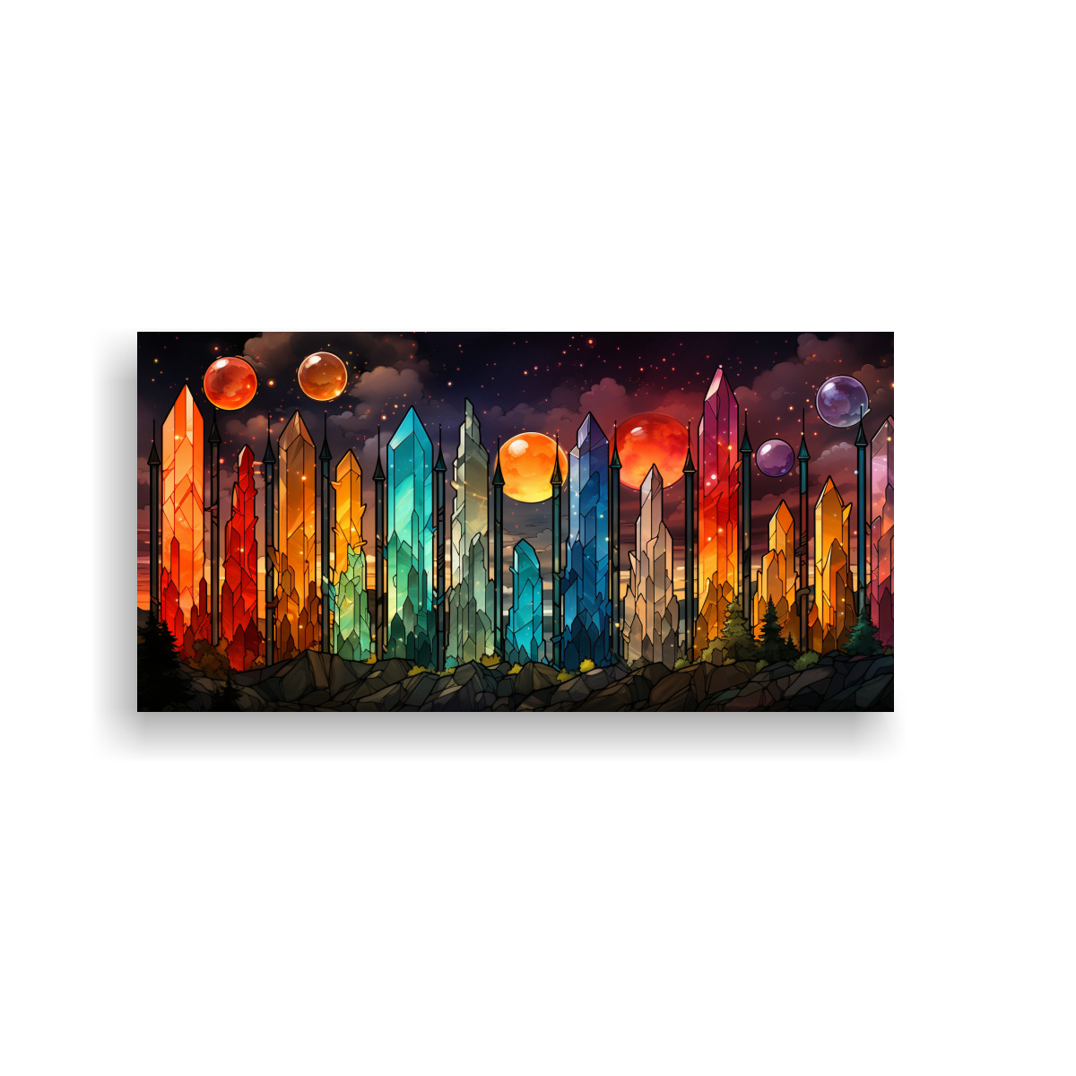 pinturas-decorativas-estilo-ke-con-estampados-de-piedras-coloridas-en-tela-sublimada-