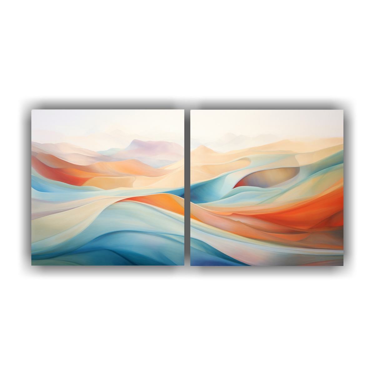 pinturas-decorativas-horizontales-con-la-esencia-abstracta-del-amanecer-en-el-desierto