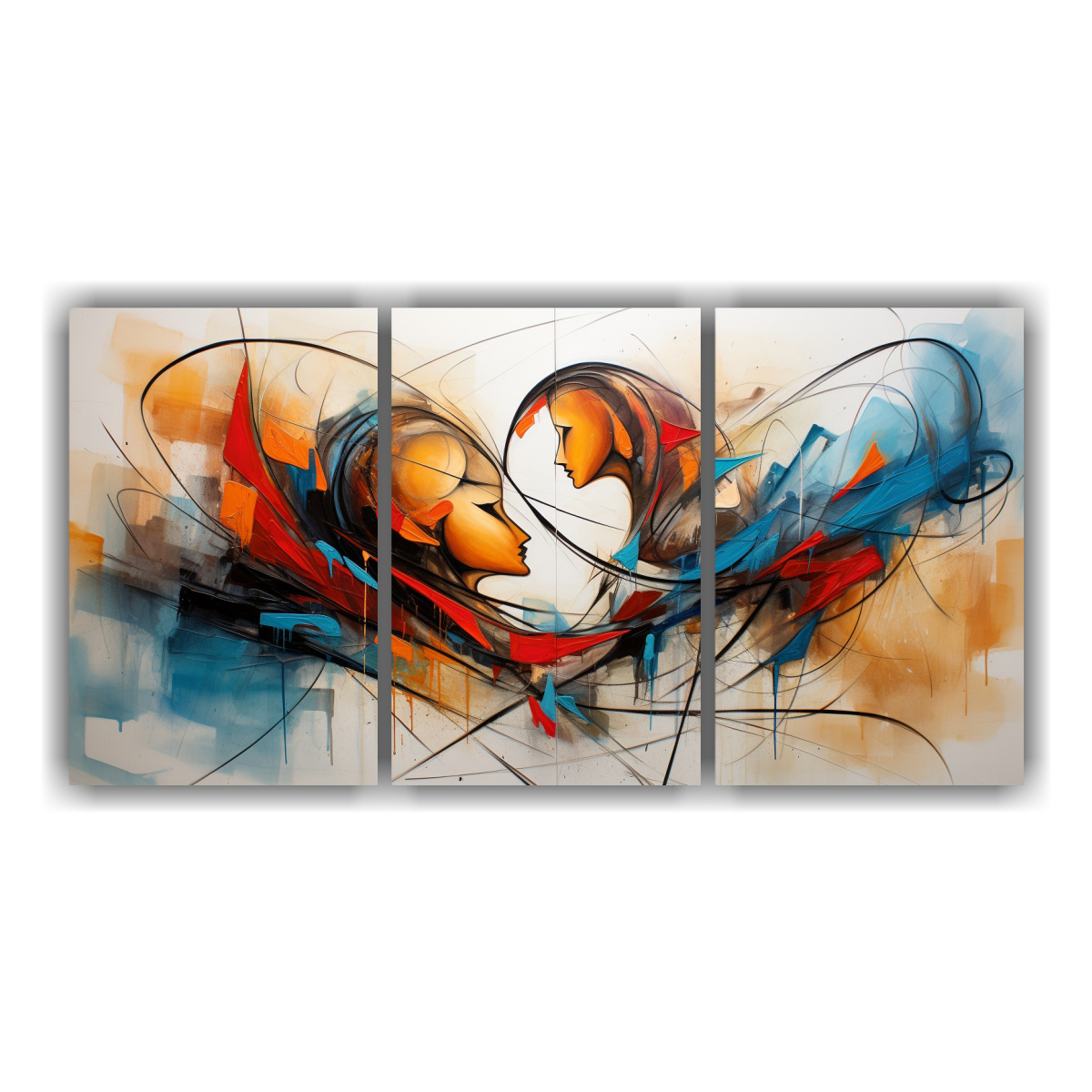 pinturas-decorativas-intensas-de-amor-abstracto-en-tres-lienzos-vanguardia