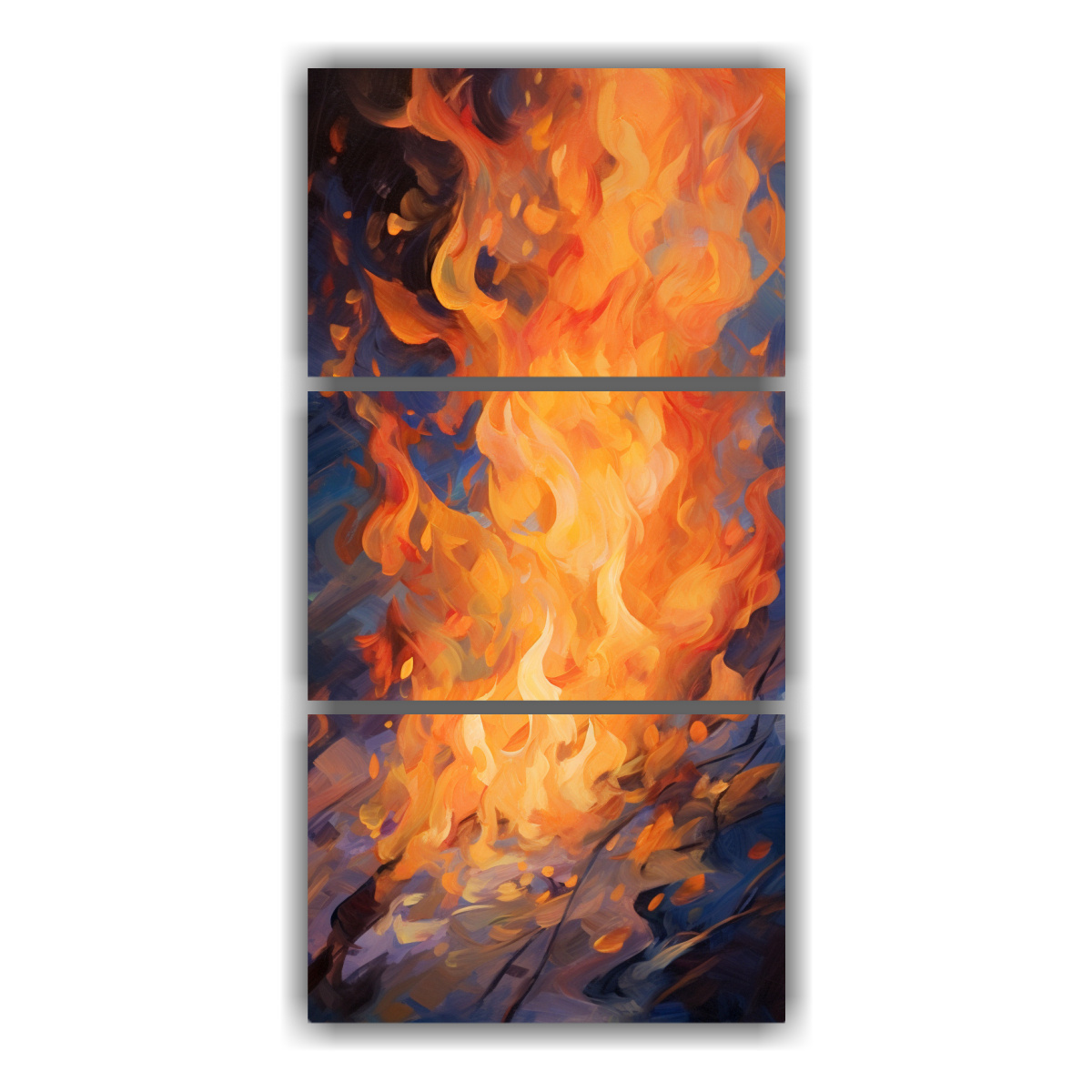 pinturas-decorativas-lineales-de-esencia-abstracta-de-una-c-lida-fogata-con-danza