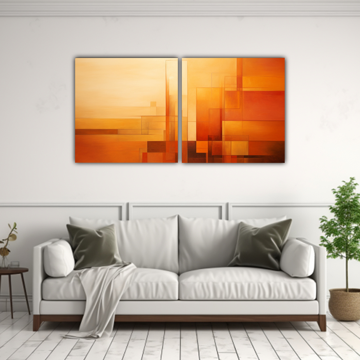 pinturas-decorativas-modernas-en-abstracci-n-geom-trica-tonos-naranja-atardecer-1