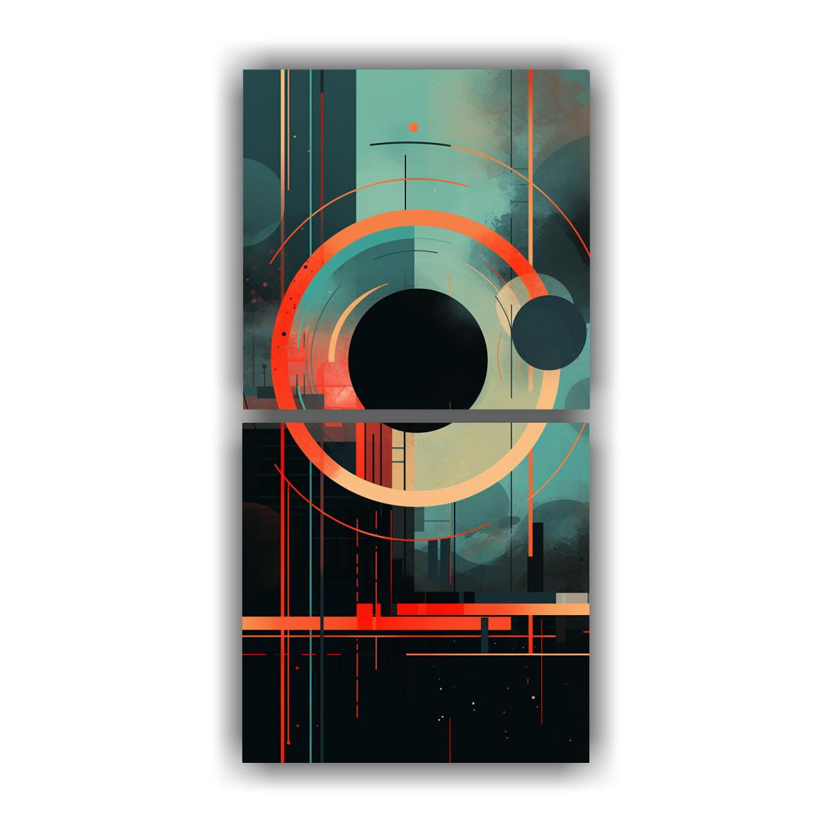 pinturas-decorativas-para-cocina-con-colores-planos-y-c-rculo-electr-nico-de-dos-artes