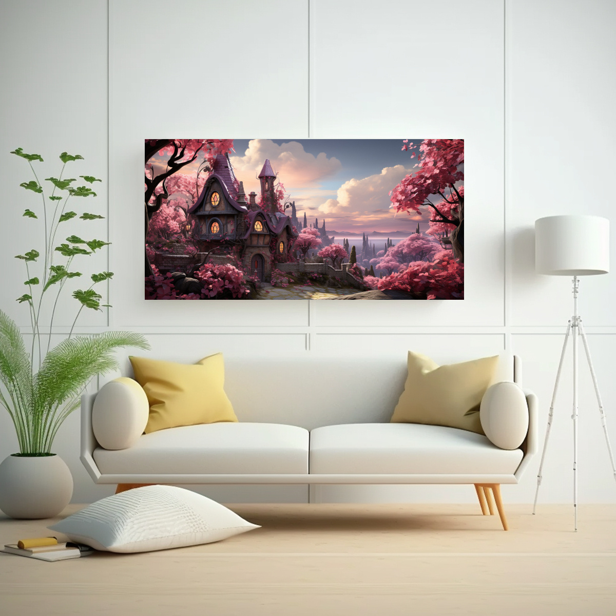 pinturas-decorativas-para-el-comedor-encantadora-caba-a-rodeada-de-sobres-rosados-1-1