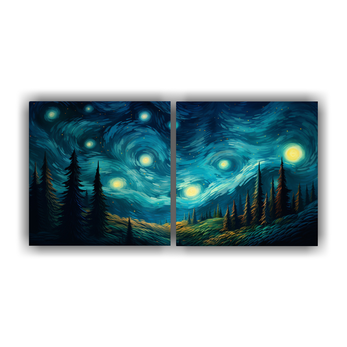 pinturas-decorativas-set-2-canvas-hermoso-calma-reinterpretaci-n-abstracta-de-la-noche-estrellada-de-van-gogh