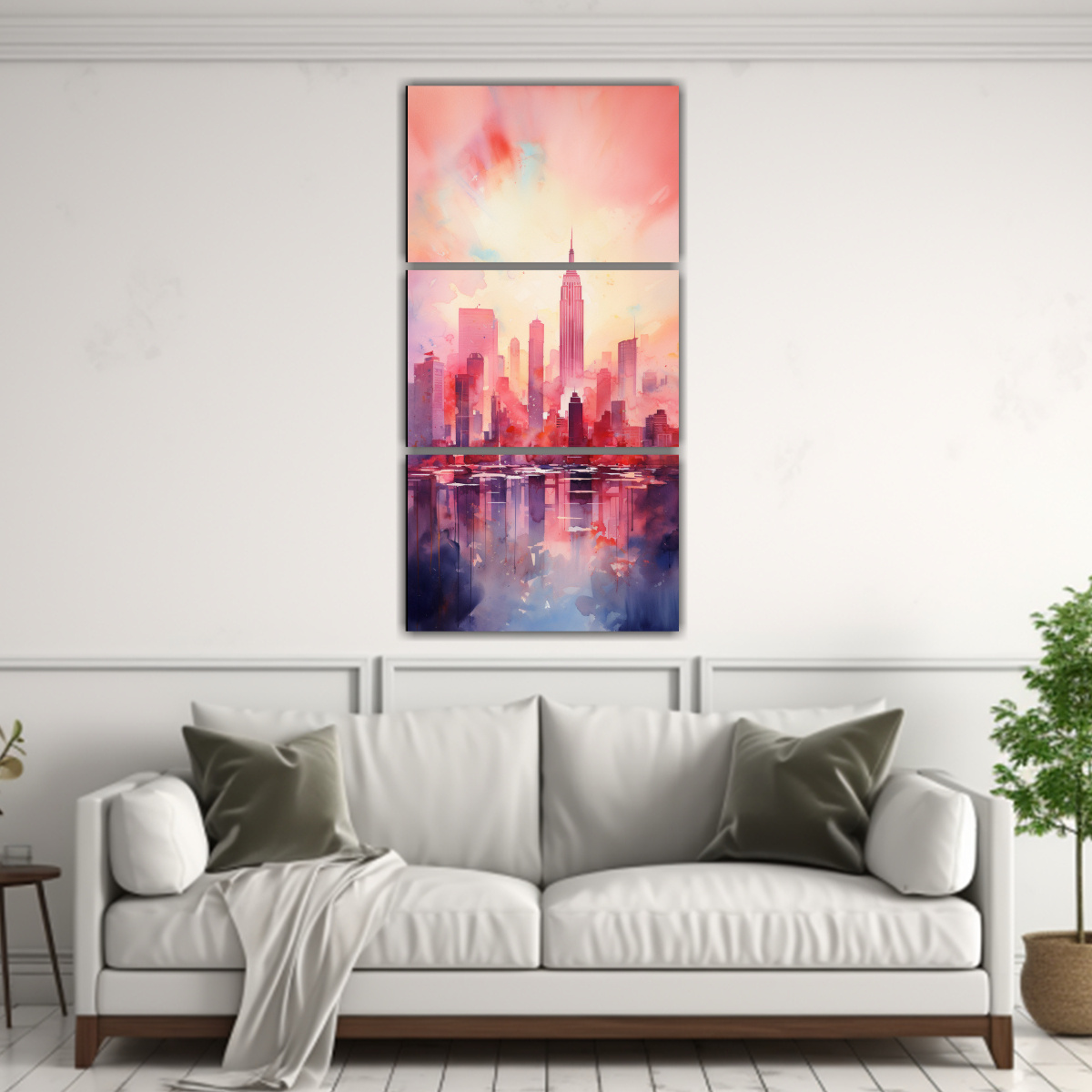 pinturas-decorativas-vibrantes-y-exuberantes-del-paisaje-urbano-de-manhattan-1