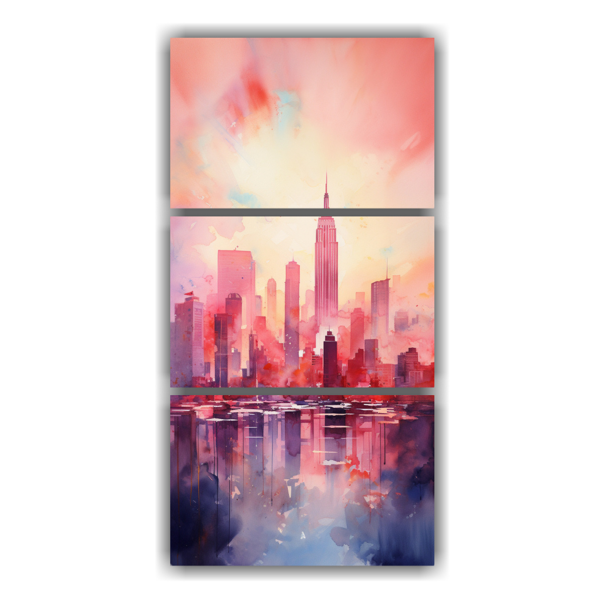 pinturas-decorativas-vibrantes-y-exuberantes-del-paisaje-urbano-de-manhattan