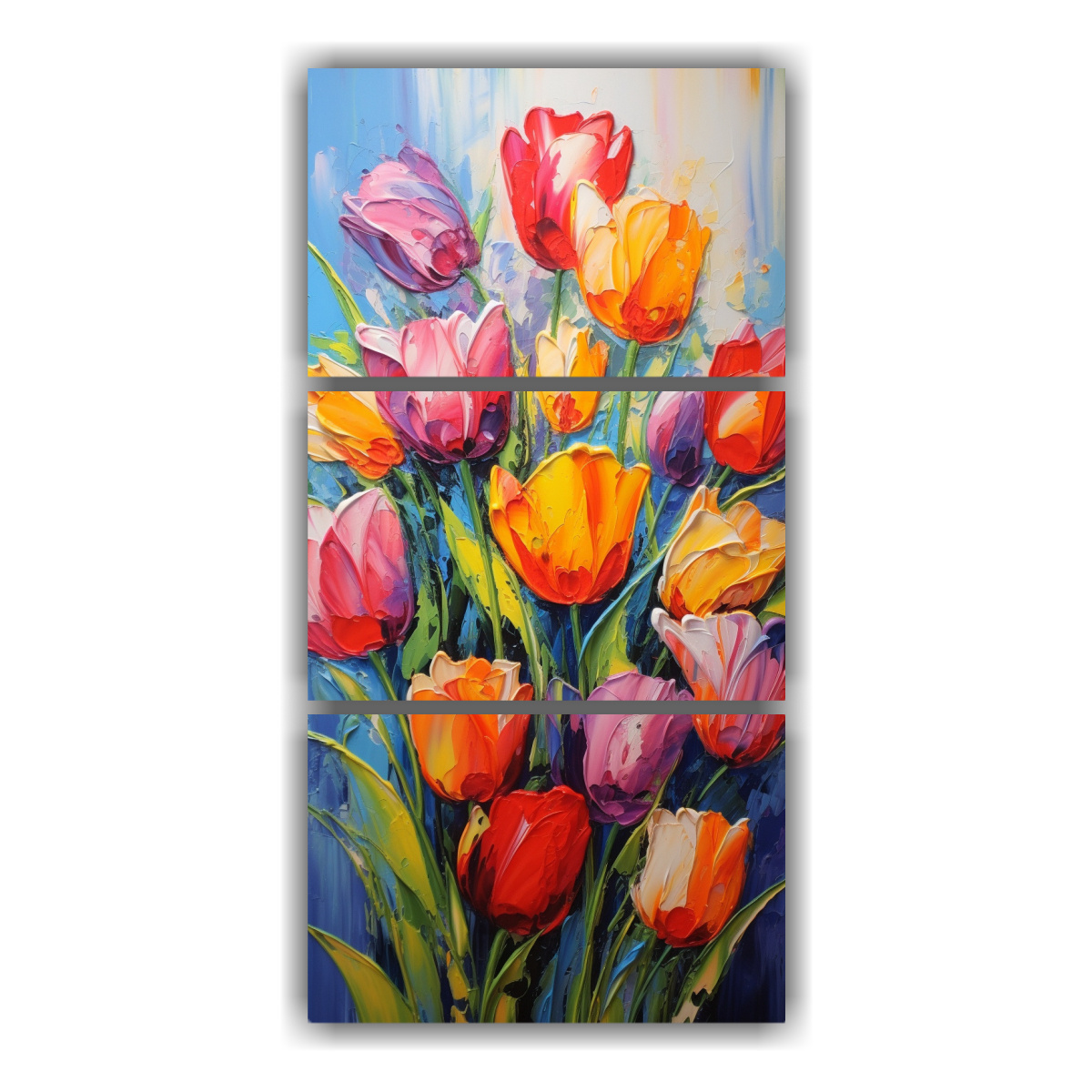 pinturas-en-lienzo-con-vibrantes-colores-de-tulipanes-en-tres-composiciones-c-lidas-y-elegantes-