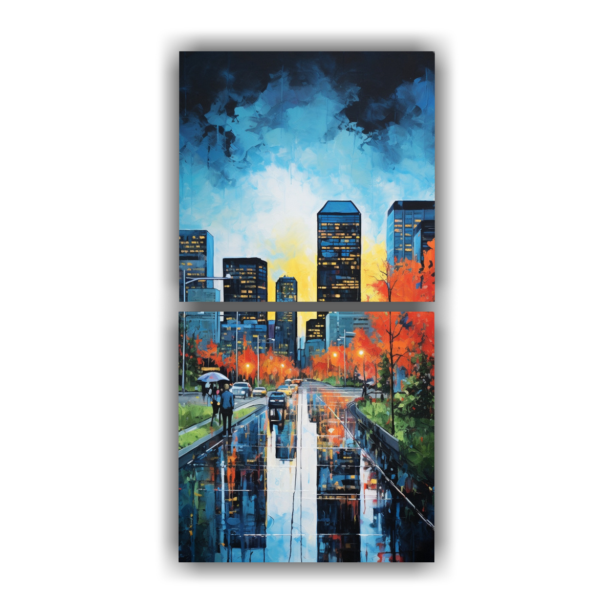 pinturas-modernas-nicas-de-la-ciudad-neoexpresionista-de-centro-de-la-ciudad