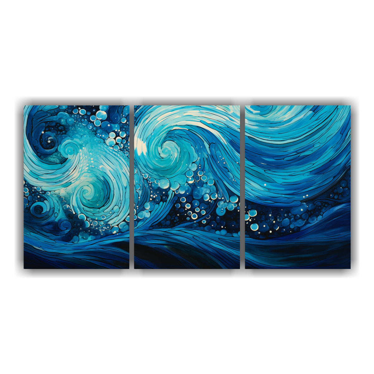 pinturas-modernas-sim-tricas-inspiradas-en-patrones-abstractos-giratorios