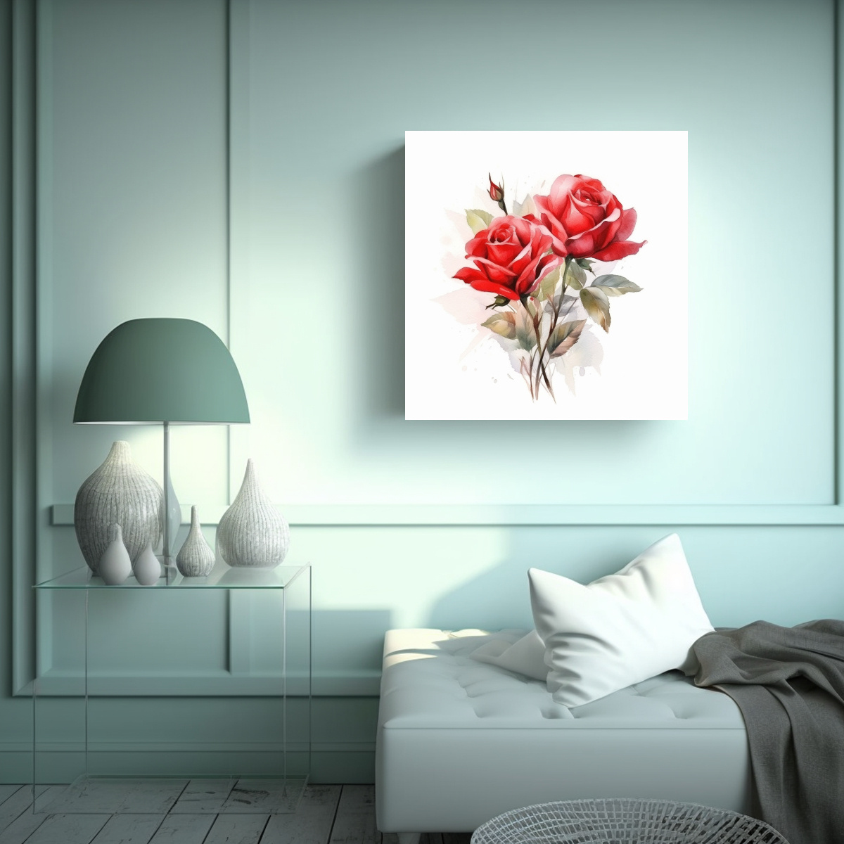 regalo-de-vanguardia-cuadro-de-rosas-rojas-dibujadas-en-pastel-suave-1