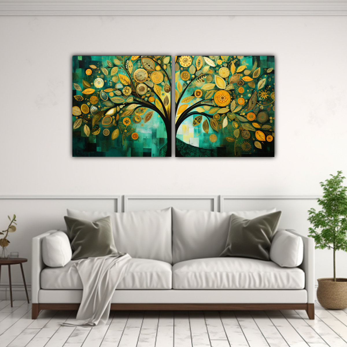 set-2-artes-dibujo-creatividad-rbol-verde-y-amarillo-spinturas-decorativas-1