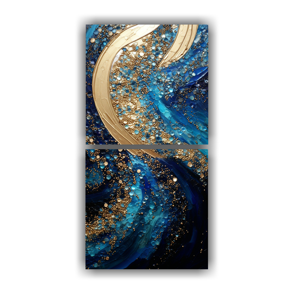 set-2-composiciones-obra-maestra-luminosa-estilo-puntillismo-hecho-con-l-quidos