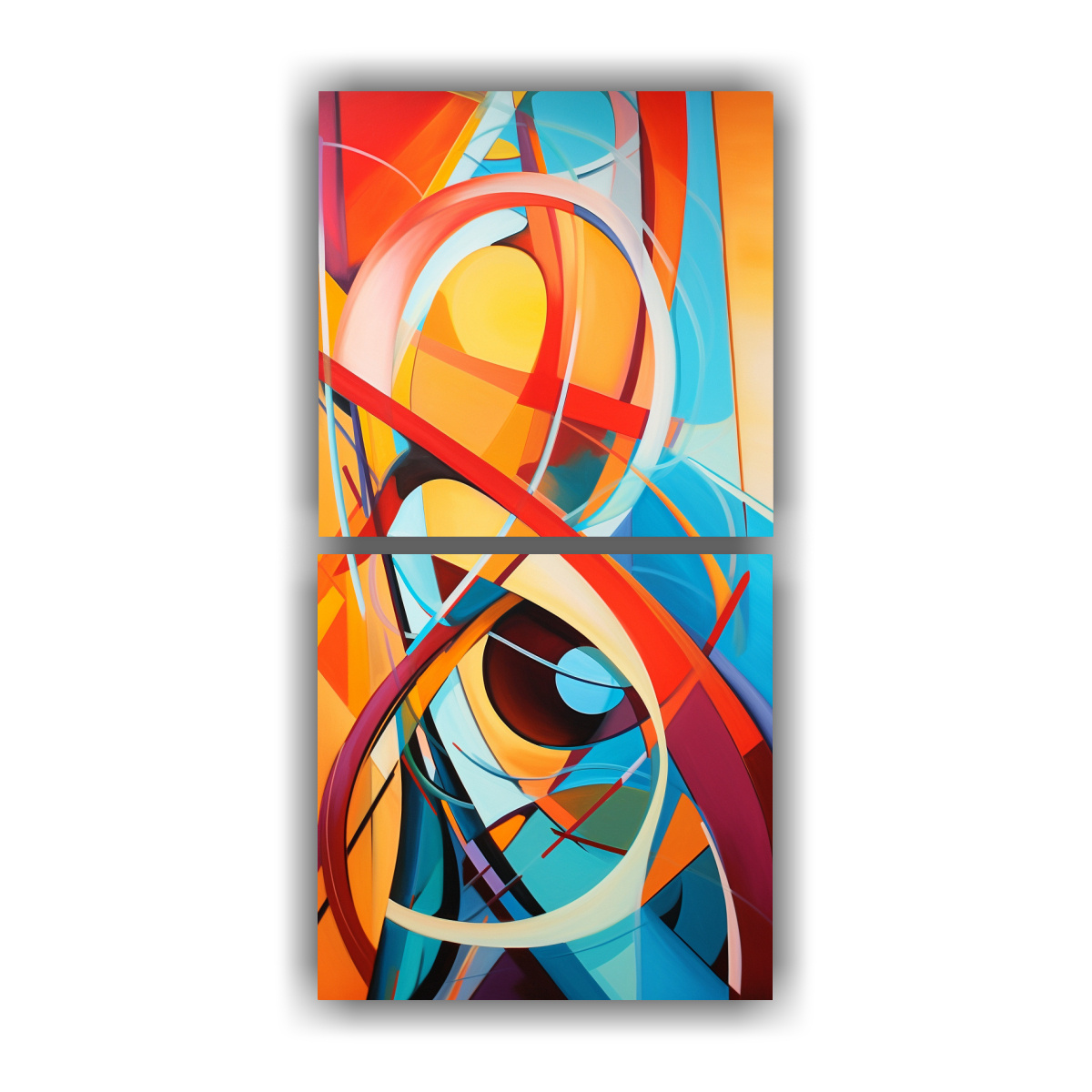 set-2-cuadros-abstractos-reinterpretaci-n-del-futurismo-usando-dinamismo