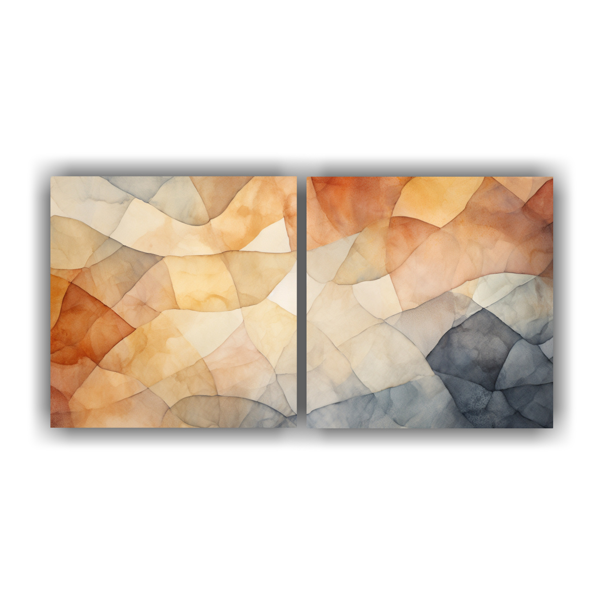 set-2-cuadros-pared-representaci-n-abstracta-texturas-naturales