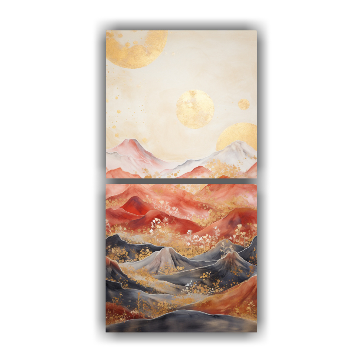 set-2-cuadros-vanguardia-intenso-paisaje-de-monta-a-con-estilo-elegante-destacando-pinturas-decorativas