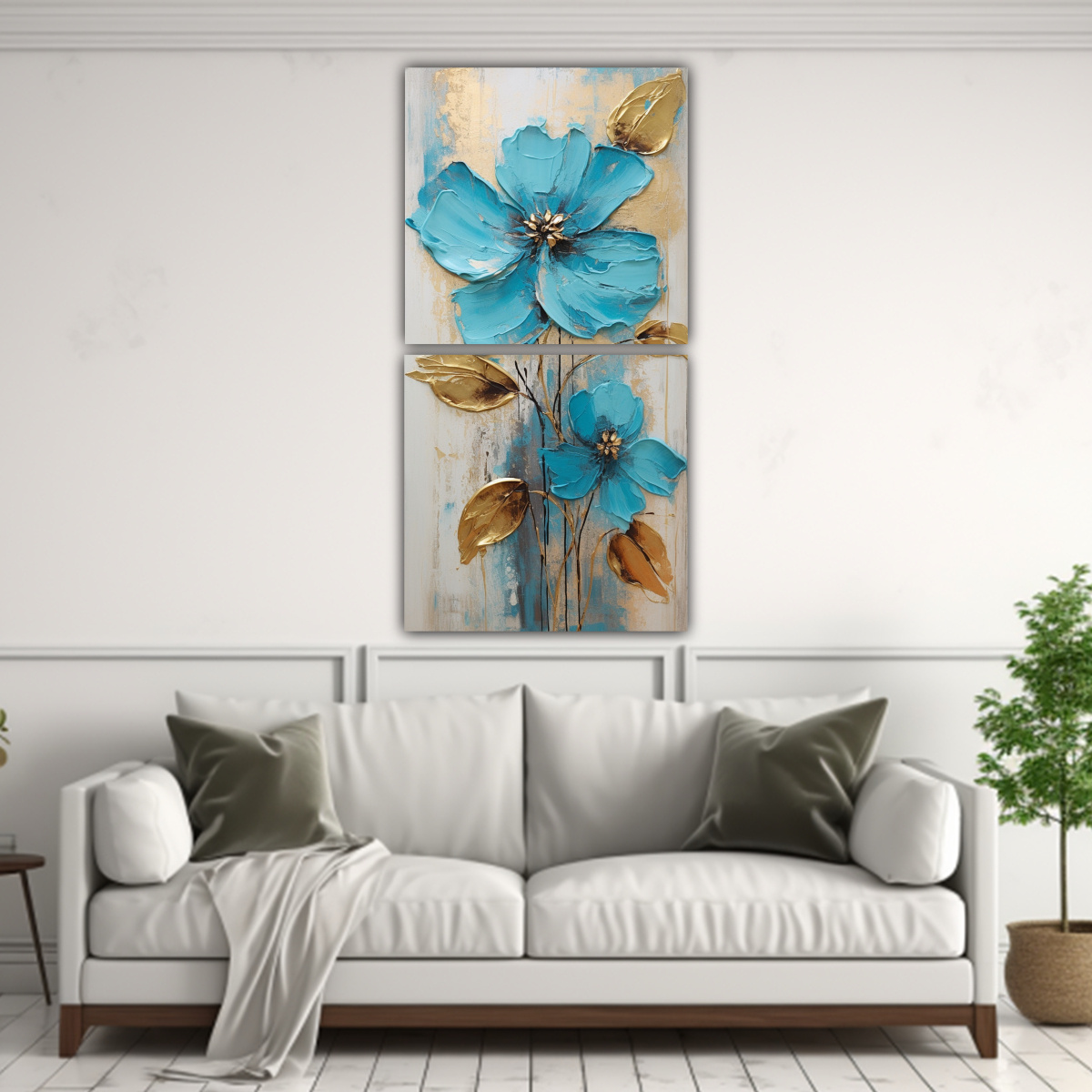 set-2-cuadros-vanguardia-nico-pintura-azul-de-una-flor-en-lienzo-al-estilo-de-decoraci-n-de-pinturas-1-1