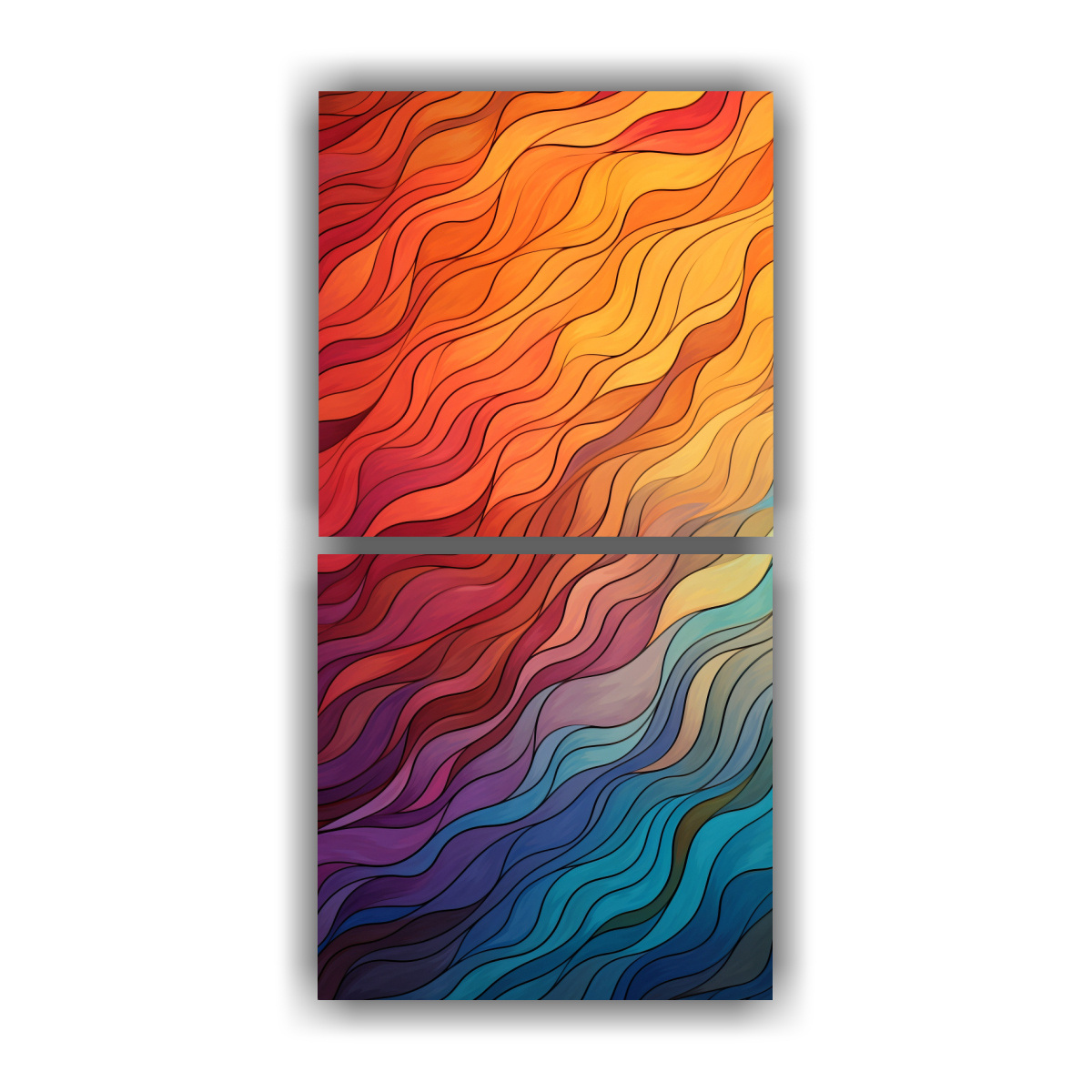 set-2-lienzos-abstractos-nicos