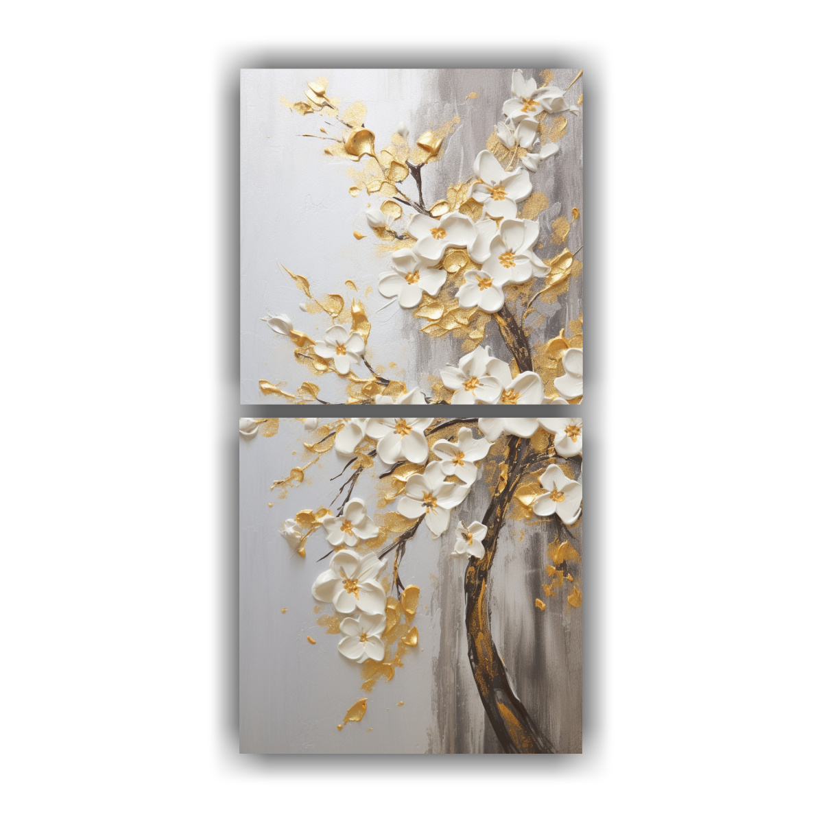 set-2-lienzos-de-tela-composici-n-est-tica-de-cerezos-dorados-en-la-pintura-sobre-lienzo