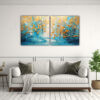 set-2-lienzos-de-tela-moderno-con-representaci-n-en-turquesa-y-dorado-1