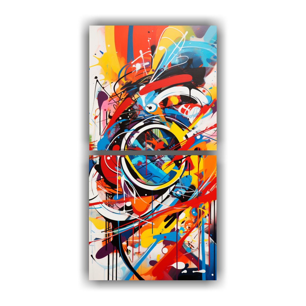 set-2-lienzos-vanguardia-fantas-a-abstracta-fusi-n-de-grafiti-callejero-y-pinturas-decorativas-abstractas