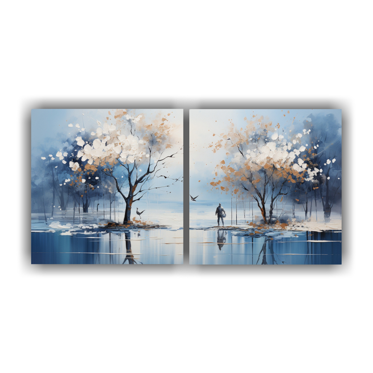 set-2-pinturas-acuarela-abstracta-nica-de-rboles-en-plata-y-blanco-para-decoraci-n