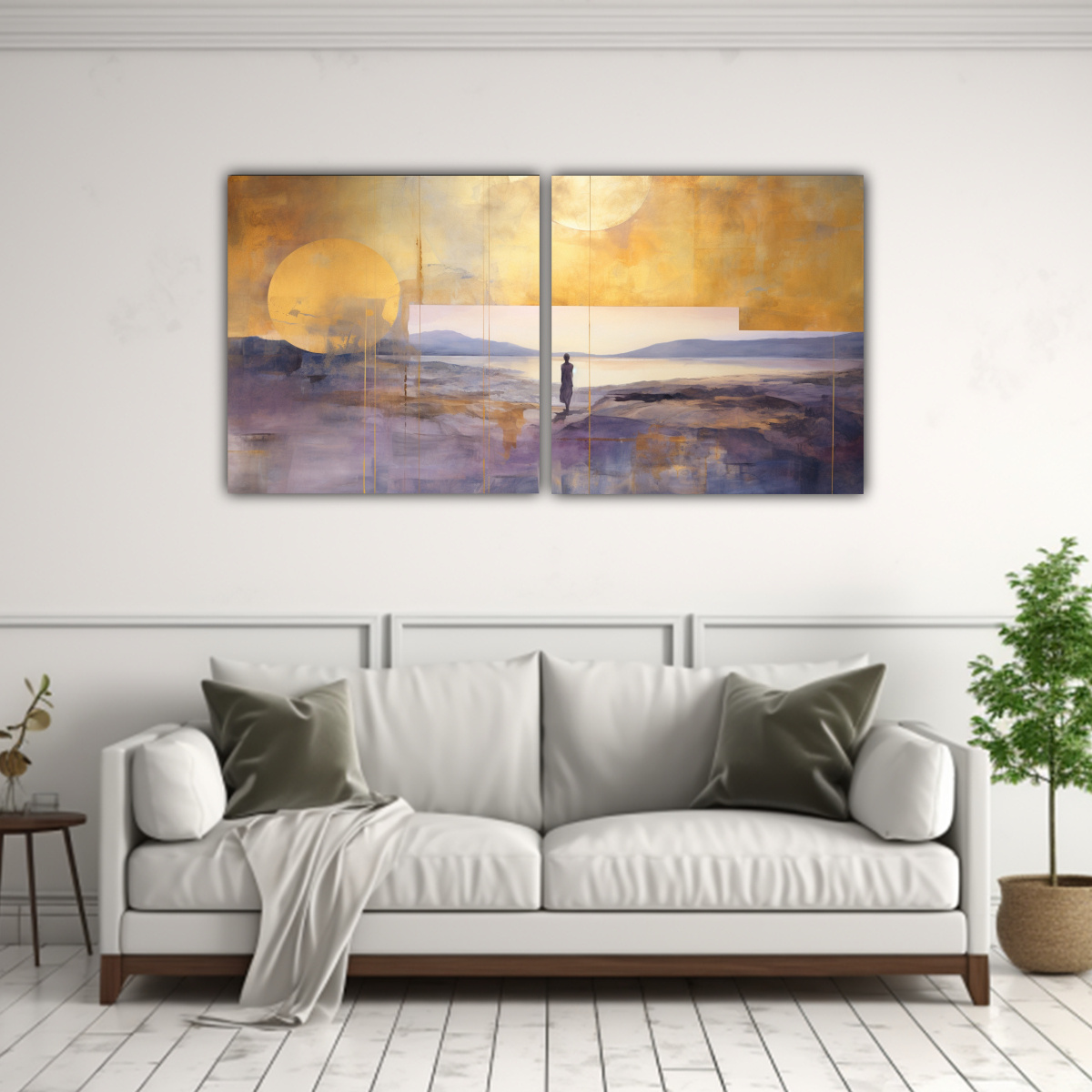 set-2-pinturas-de-decoraci-n-de-lienzo-con-una-expresi-n-visual-en-acuarela-p-rpura-verde-azulado-y-dorado-1-1