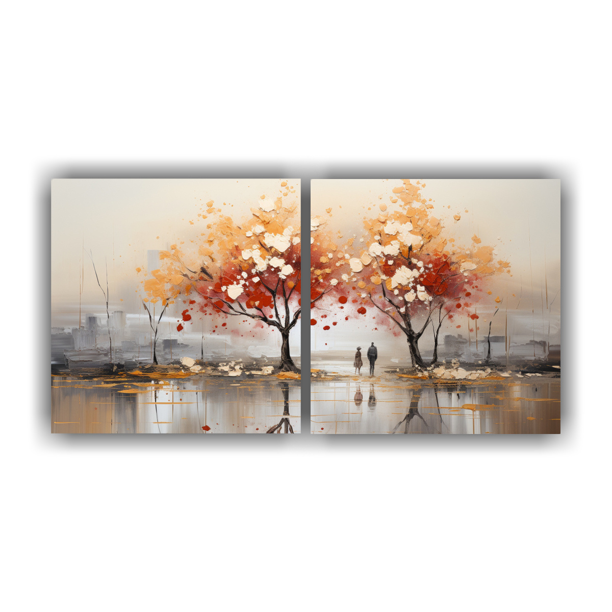 set-2-pinturas-modernas-fantas-a-de-rboles-en-plata-y-oro