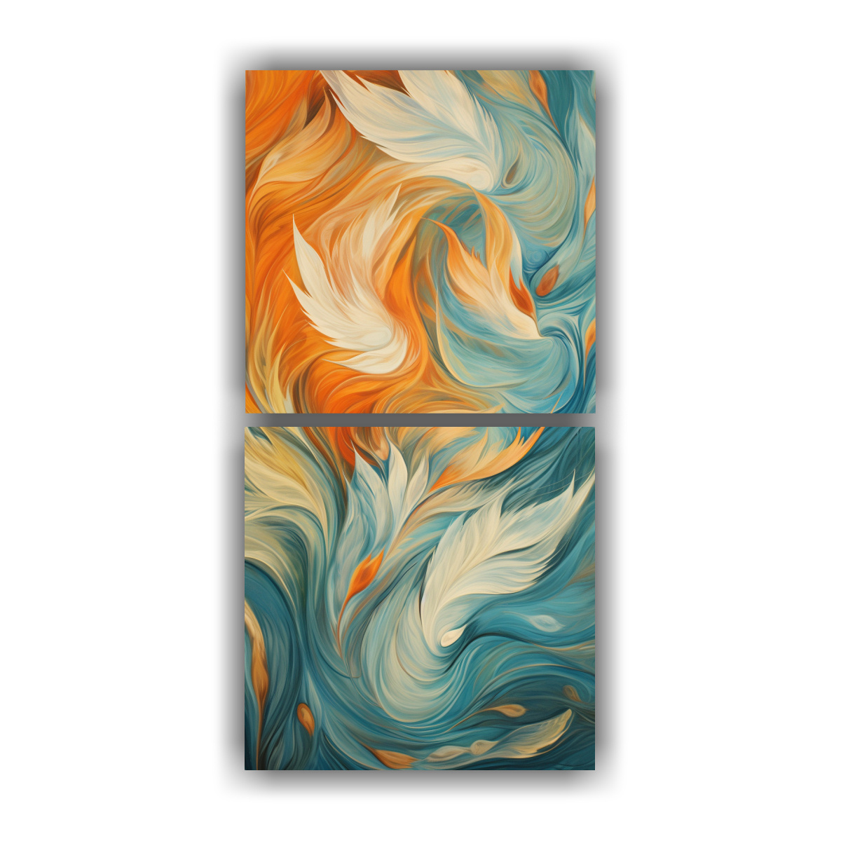 set-2-telas-en-bastidor-movimiento-elegancia-patrones-abstractos-inspirados-en-la-complejidad-del-arte-decorativo