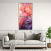set-2-telas-en-bastidor-tonos-floral-una-pintura-abstracta-de-p-rpura-naranja-y-oro-decoraci-n-de-pinturas-1