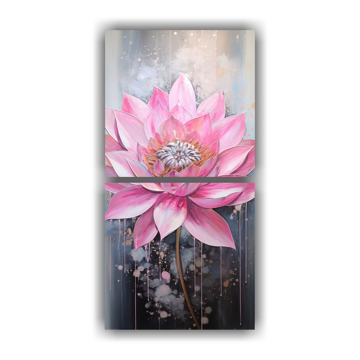 set-2-telas-pop-art-sublimadas-con-pintura-de-loto-rosa-en-bastidor