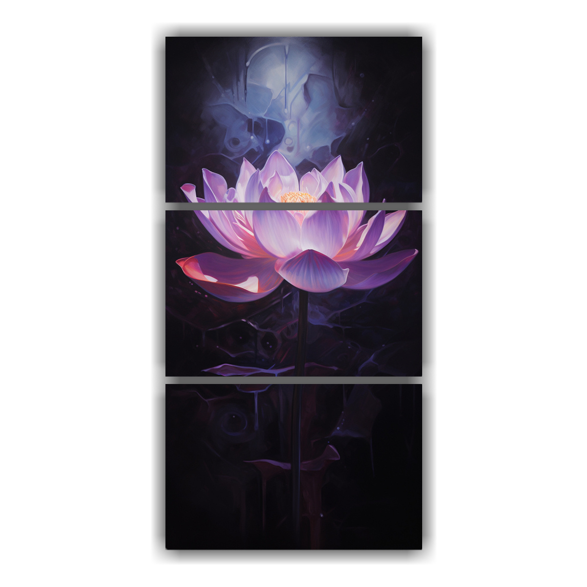 set-3-cuadros-abstracto-personalidad-pintura-de-loto-negro-que-brilla-en-lienzo-en-la-decoraci-n-de-pinturas-de-estilos-