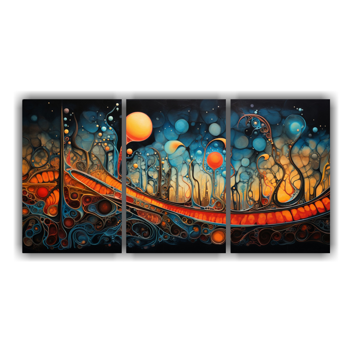 set-3-lienzos-de-tela-abstracta-fusionando-culturas-y-pocas-para-decoraci-n-de-cuarto