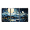 set-3-lienzos-moderno-obra-maestra-con-luna-cerca-de-monta-as-y-r-o