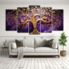 set-5-cuadros-decorativos-de-rbol-en-morado-y-amarillo-1