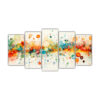 set-5-cuadros-pared-tonos-impresionante-fusi-n-abstracta-acuarelas-y-puntillismo-us