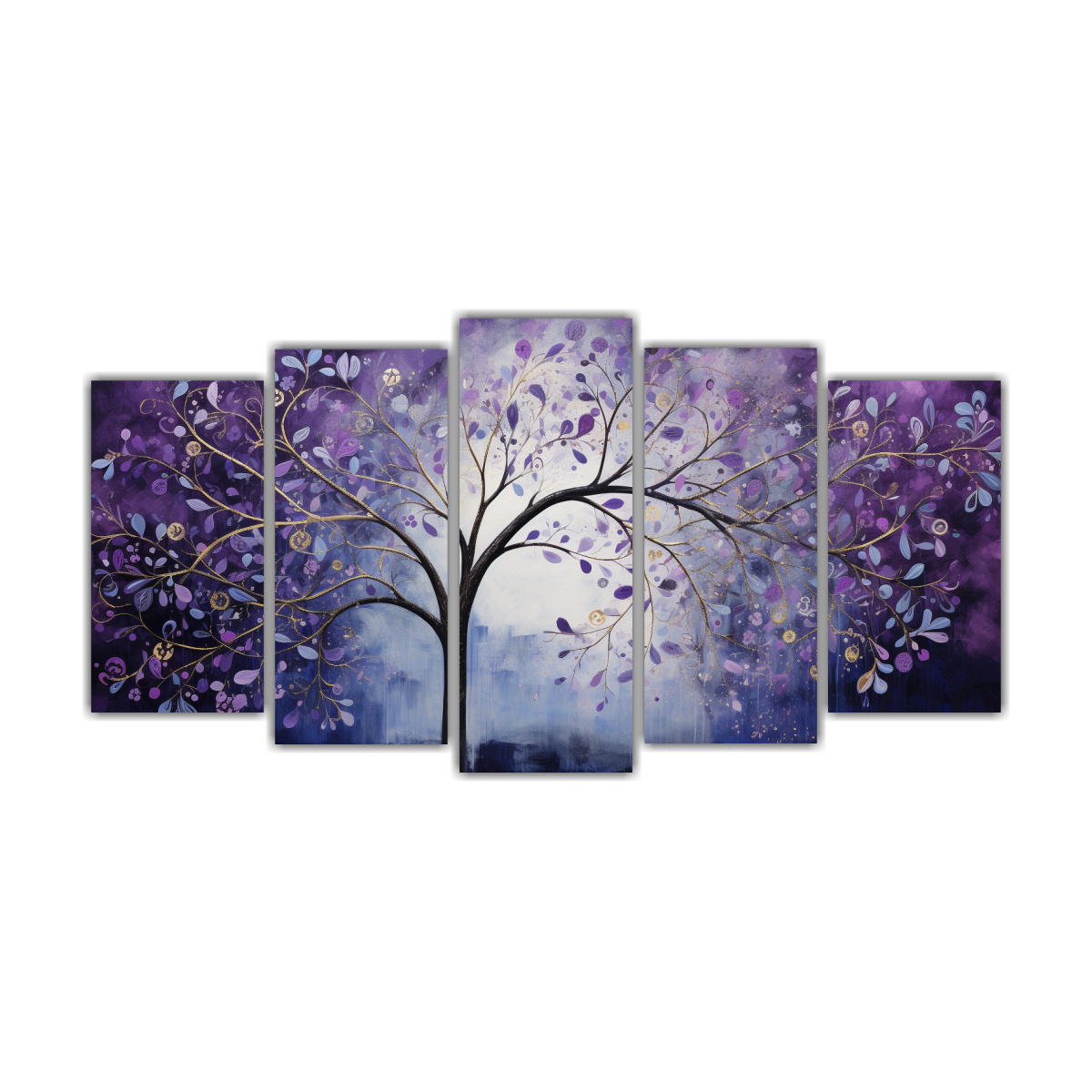set-5-cuadros-tonos-estrellados-en-morado-y-plateado-para-decoraci-n