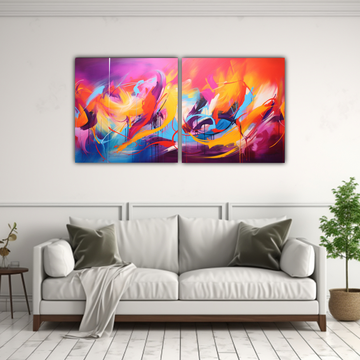 set-de-2-telas-en-bastidor-dibujo-figuras-interpretaci-n-abstracta-de-la-energ-a-de-festivales-de-m-sica-1-1